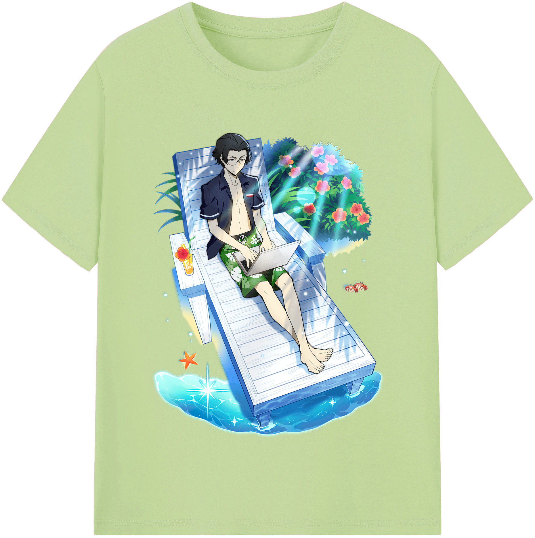 （画像用） 文豪ストレイドッグス Bungo Stray Dogs 綿100％半袖Tシャツ（フロントプリント）